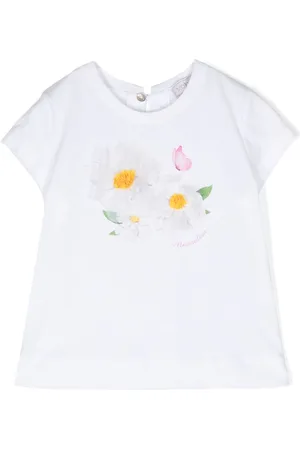 MONNALISA St. Flowers cotton T-shirt