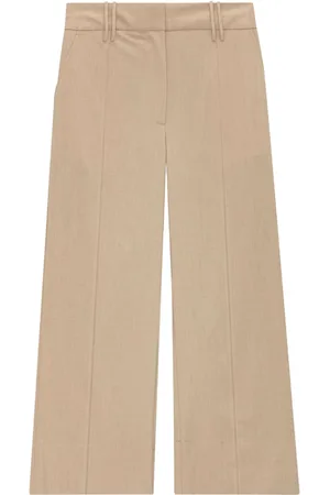 Ganni Cropped wide-leg trousers