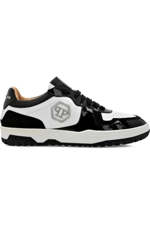 Philipp Plein Panelled leather sneakers