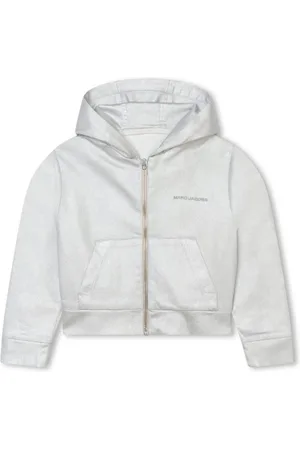 Marc Jacobs Metallic-finish denim hoodie