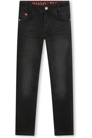 HUGO BOSS Mid-rise straight-leg jeans