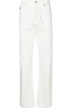VERSACE Medusa Head-motif mid-rise straight-leg jeans