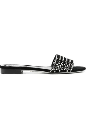 RENE CAOVILLA 20mm embellished leather sandals