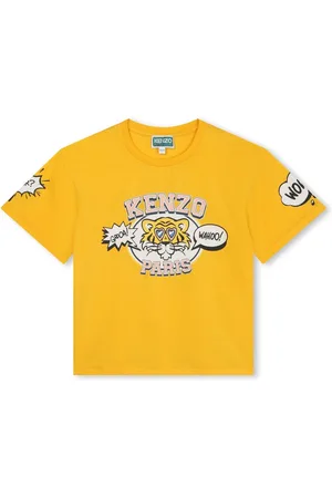 Kenzo Tiger Head-print cotton T-shirt