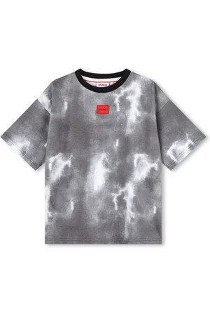 HUGO BOSS Lightning-print short-sleeve T-shirt