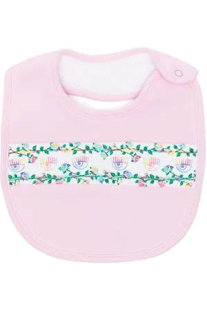 Chiara Ferragni Eyelike-printed stripe jersey bib