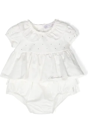 MONNALISA Rhinestone-embellished cotton blouse set (set of two)