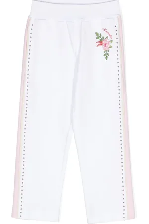 MONNALISA Floral-print track pants