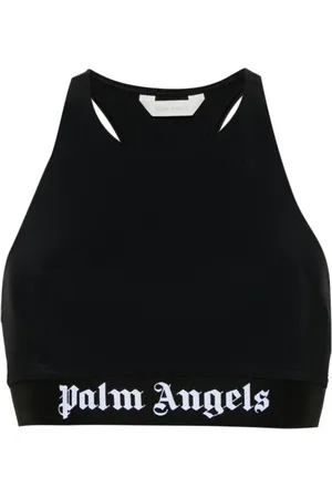 Palm Angels Logo-tape crop top