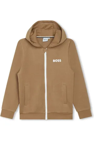 HUGO BOSS Logo-print hooded sweatshirt