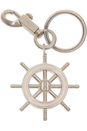 Bally Helm-charm metal keyring