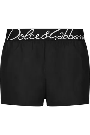 Dolce & Gabbana Logo-waistband swim shorts