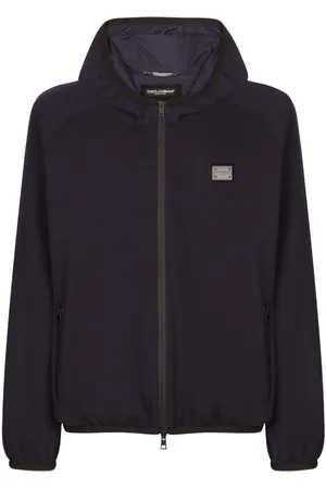 Dolce & Gabbana Logo-plaque hooded jacket