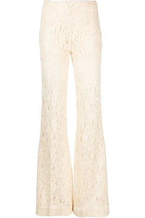 Twin-Set Broderie anglaise flared trousers
