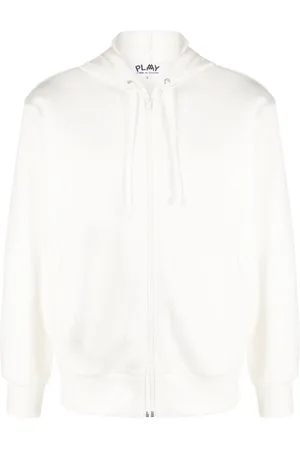 Comme des Garçons X the Artist Invader pixelated-appliqu?? hoodie