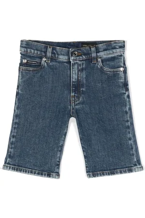 Dolce & Gabbana Logo-plaque denim shorts