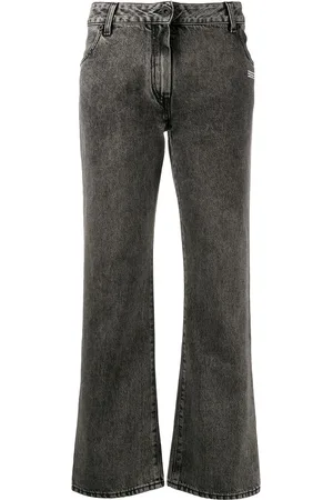 OFF-WHITE Cropped leg mid-rise jeans