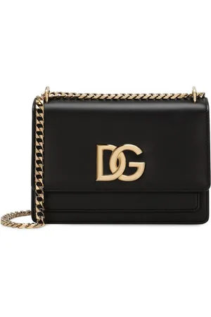 Dolce & Gabbana Logo-plaque leather crossbody bag