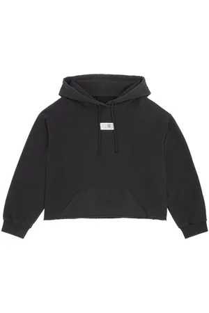 Maison Margiela Numbers-appliqu?? cotton hoodie