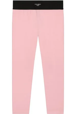 Dolce & Gabbana Logo-patch two-tone leggings