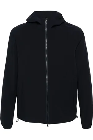 HERNO Debossed-logo water-repellent jacket