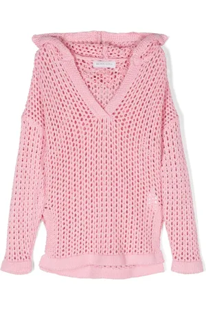 MONNALISA Open-knit beach cover-up