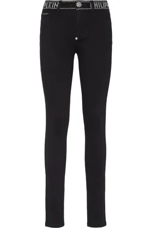 Philipp Plein Strass stretch-denim leggings