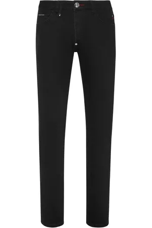 Philipp Plein Paint-splatter straight-leg jeans