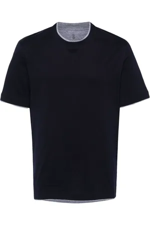 Brunello Cucinelli Faux-layered cotton T-shirt