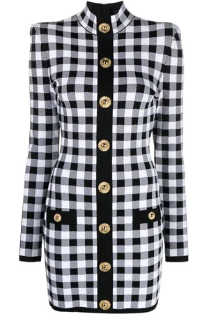 Balmain Gingham mini dress