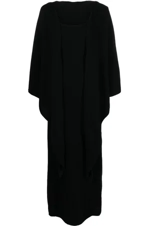 Totême Detachable-shawl cashmere maxi dress