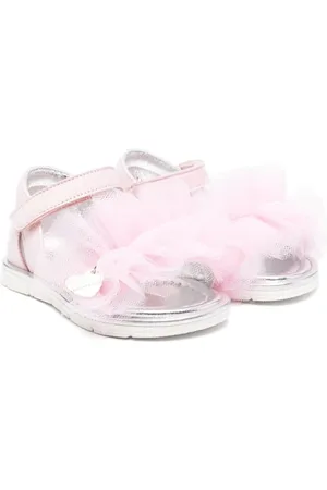 MONNALISA Ruffled open-toe sandals