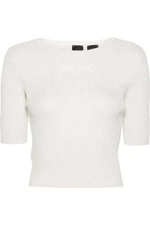 Pinko Love Birds ribbed top