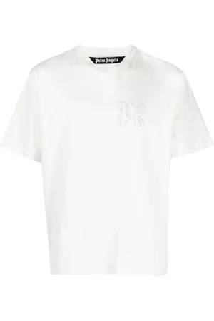 Palm Angels Logo-embroidered cotton T-shirt
