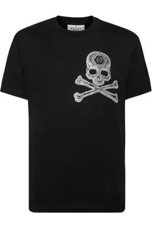 Philipp Plein Skull&Bones rhinestoned T-shirt
