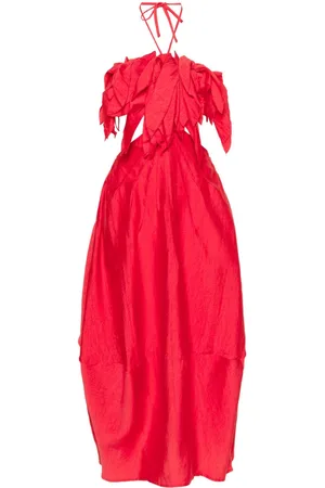 Cult Gaia Lue ruffled midi dress