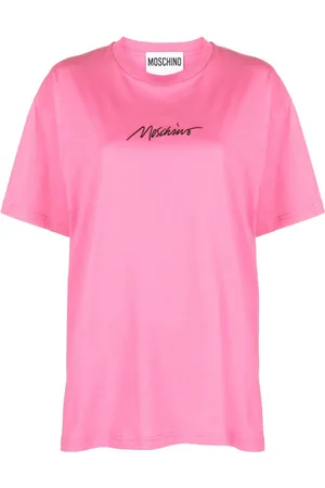Moschino Logo-embroidered cotton T-shirt