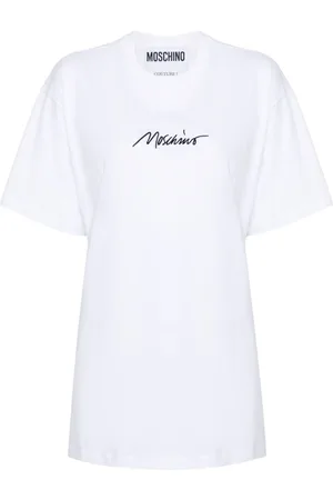 Moschino Logo-embroidered cotton T-shirt