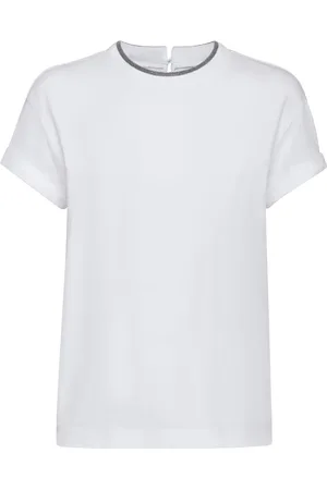 Brunello Cucinelli Contrast-trim T-shirt