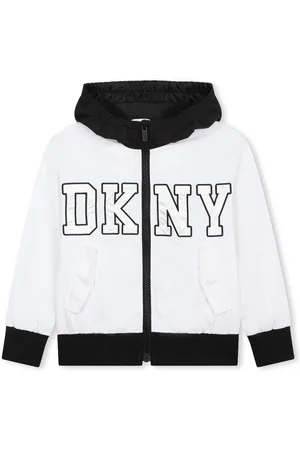 DKNY Logo-print hooded jacket