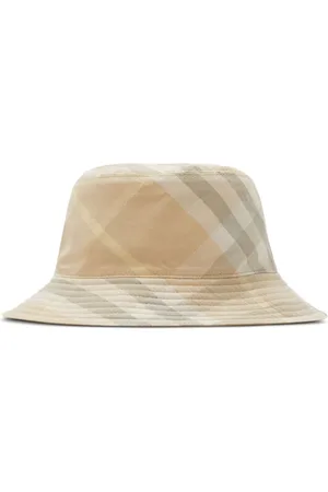 Burberry Check-pattern reversible bucket hat