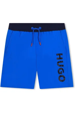 HUGO BOSS Logo-print drawstring swim shorts