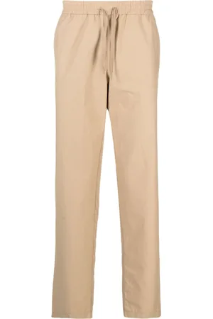 Moschino Logo-embroidered straight-leg trousers