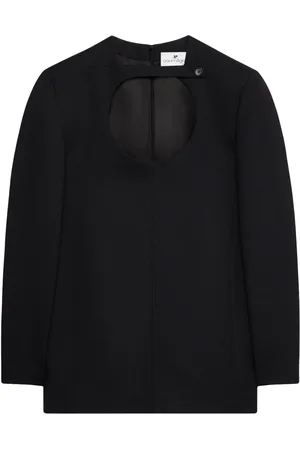 Courrèges Cut-out virgin-wool minidress