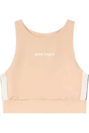 Track Cropped Shirt in pink - Palm Angels® Official