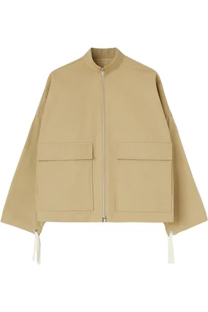 Jil Sander Logo-appliqu?? cotton jacket