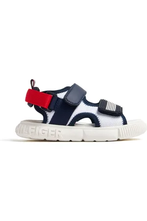 Tommy Hilfiger Logo-embossed touch-strap sandals
