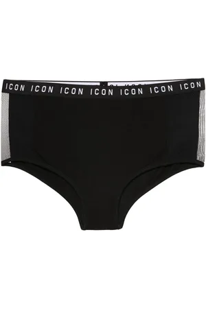 Dsquared2 Logo-waistband mesh-panelled brief