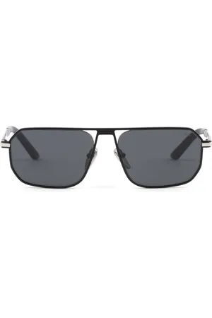 Prada Logo-plaque rectangle-frame sunglasses