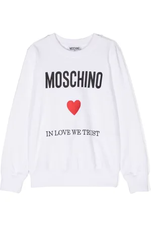 Moschino Logo-embroidered cotton sweatshirt